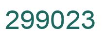 Número 299023 imagen verde