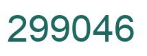 Number 299046 green image