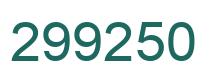 Número 299250 imagen verde