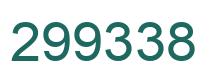 Number 299338 green image