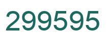 Number 299595 green image