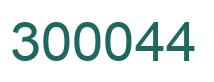 Number 300044 green image