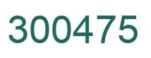 Number 300475 green image