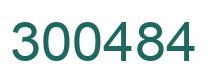 Number 300484 green image