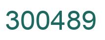 Number 300489 green image