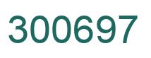 Number 300697 green image