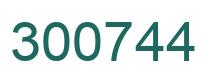 Number 300744 green image