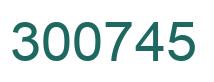 Número 300745 imagen verde