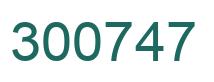 Number 300747 green image