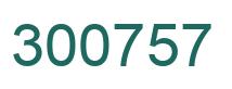 Number 300757 green image