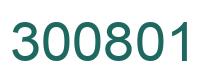 Number 300801 green image