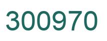 Number 300970 green image