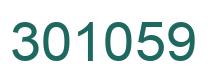 Number 301059 green image