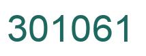 Number 301061 green image