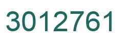 Number 3012761 green image