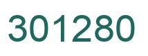 Number 301280 green image
