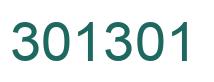 Número 301301 imagen verde