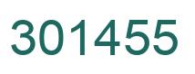 Number 301455 green image