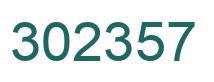 Number 302357 green image