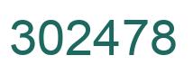 Number 302478 green image