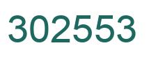 Number 302553 green image