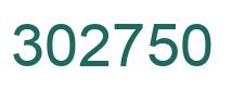 Number 302750 green image