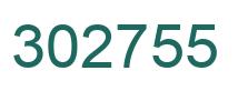 Number 302755 green image