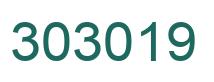 Number 303019 green image