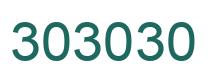 Número 303030 imagen verde