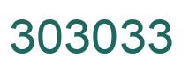 Number 303033 green image