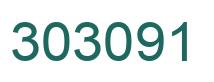 Number 303091 green image