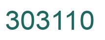 Number 303110 green image