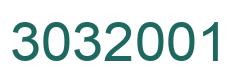 Número 3032001 imagen verde