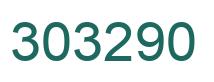 Number 303290 green image