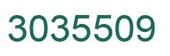 Number 3035509 green image