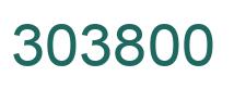 Number 303800 green image
