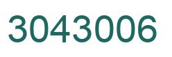 Number 3043006 green image