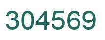 Number 304569 green image