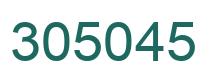 Number 305045 green image