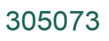 Number 305073 green image