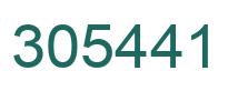 Number 305441 green image