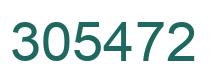 Number 305472 green image
