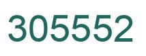 Number 305552 green image