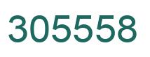 Number 305558 green image
