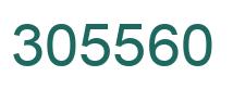 Number 305560 green image