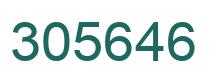 Number 305646 green image