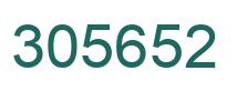 Number 305652 green image