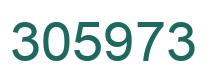 Number 305973 green image