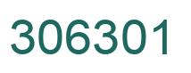 Number 306301 green image
