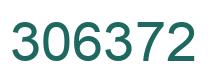 Number 306372 green image